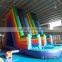 2016 new design high inflatable water slide double lane wet slide