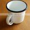 Wholesale Customized Enamel Painting & Custom Rim Enamel Camping Mug Custom Drinking Coffee Enamel Mug