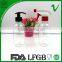PET customized empty clear 250ml pump plastic bottle
