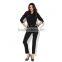Pretty steps 2016 latest ladies officewear formal black pants designs with blouse
