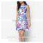 Chinese Factory Direct Wholesale Elegant Ruffle Hem Bodycon Sleeveless Women Dress