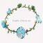 Fashion chrysanthemum hairband ,bohemian style flower tiara/crown wedding headband for bridal