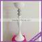 LDJ549 86cm table center flower stand white metal vase wholesale