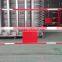 powder coated round pipe crowd control barrier with reflective stripe for france market