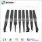 93304 conductive black plastic tweezers with plastic flat tip