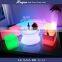 LED light seating cube with cushion