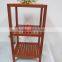 Clothing or bag shoes store movable wood table top product display shelf showcase