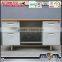 Factory price cheap steel office furniture metal desk thailand/ metal desk with 3 drawers