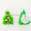 Downy bead decorations soft green tree light up led christmas novelty earrings