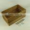 natural color wooden beer crate