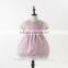 Lace Flower Ruffle Sleeve Back Bow Tie Dress Toddler Girl 2017 New Dress