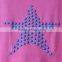 cheap lady strass print short sleeve t-shirt with O-neck