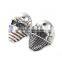 Titanium Steel Unadjustable Rings Antique Silver Skull National Flag