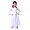 Kids Girl Solid White Long Dress