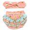 Organic cotton underwear cheap wholesale clothing baby ruffle bloomers