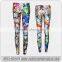 2017 Custom Printed Colorful Yoga Pants Mature Women Legging