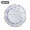 Christmas Gift Custom Logo 8" Rim Plate w/ Silver Rim and Pattern P8H-11