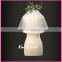 A06 Wholesale Simple Venice Lace Trim Cheap Price One Layer Short Wedding Veil for Bride