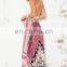 New fashion skirt in Red Print boho long maxi skirt, latest long skirt design