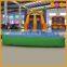Water park jumping bouncer and slide inflatable combo with pool