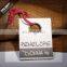 custom design printed kraft paper hang tag with copper eyelet for jeans