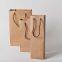 Yellow gift paper simple packing bag with handle