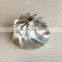 GT2871 452546-0005 53.11/70.98mm 11+0 Blades Bore:6.00mm Aluminum 2618/Billet Compressor Wheel for 452546-0005/Trim 56 Racing