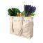 Reusable Grocery Bags Canvas Tote Bag with Zipper Patterned Cloth Bags for Groceries Zero Waste Themed Patterns