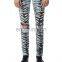 DiZNEW Tiger Pattern Destruction Skinny Denim Jeans Men for Male