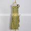 TWOTWINSTYLE Sleeveless Asymmetrical High Waist Ruffles Plaid Midi Dresses Female