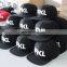 Manufacture wholesale acrylic flat bill black snapbacks hats bulk