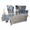 Roll film automatic making cups boxes pasta duck blood filling and sealing machine