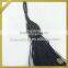 Fancy rayon fringe trim black polyester antique cord tassels for blinds FT-016
