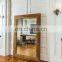 Large floor standing hotel decor pine frame living room furniture dressing mirror