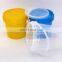food grade 1 liter clear plastic bucket with lid and handle