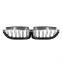 2PCS 2-Slat ABS Gloss Black Kidney Racing Grille For BMW 2012 2013 2014 2015 2016 2017 M6 640i 650i F06 F12 F13 Car accessories