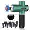 2021 three colors smart handheld percussion deep tissue body musle colding and heated massage gun