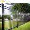 Cheap steel bend top picket fence wrought iron garden wall fence ( ISO factory )