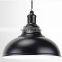Industrial Vintage Rustic Pendant Light Black Semicircle Lampshade Iron Hanging Lamp