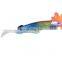 new low price  artificial soft  bait set fishing lure saltwater plastic lure with jig head soft mackerel lure