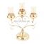 Gold Candle Holders Luxury Table Decoration Metal Tealight Candle Holder Set For Home Deco/Party/Wedding Housewarming Gift