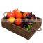 Customized wine beer fruit decor storage wooden crate box