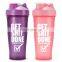 2021 ready to ship 600ml glitter sports eco friendly leak proof Fashionable Colorful protein sublimation shaker bottle