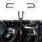 3 Pcs Carbon Fiber Steering Wheel Multifunction Frame Sticker For Ford Mustang 15-17
