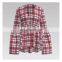 2022 popular  red check 100% Cotton high density yarn dyed fabric for shirt