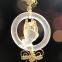 Colored Glass Luxury Rearview Cabbage Car Charm Hanging Pendant Large Size