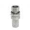HOLMBURY Stainless Steel Hydraulic Quick Disconnect Couplers With Groove Plug for Agriculture Machine