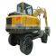 HW-75J Strong power wheel excavator used cheap excavators for sale in South Africa