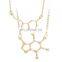 925 Sterling Silver Chemical Structure Molecule DNA Necklaces