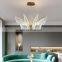 New Modern Minimalist Creative Living Room Children's Room LED Chandelier Lamps Decorative Butterfly Chandelier
